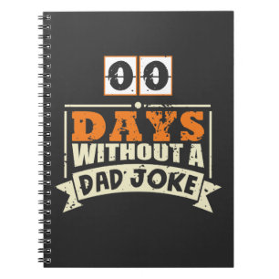 Cuaderno Cero días sin padre Chiste comediante