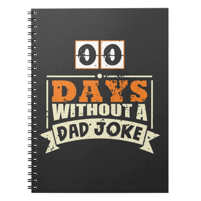 Cuaderno Cero días sin padre Chiste comediante (Frente)