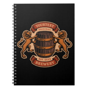 Cuaderno Cerveza de cervecería personalizada de barril de r