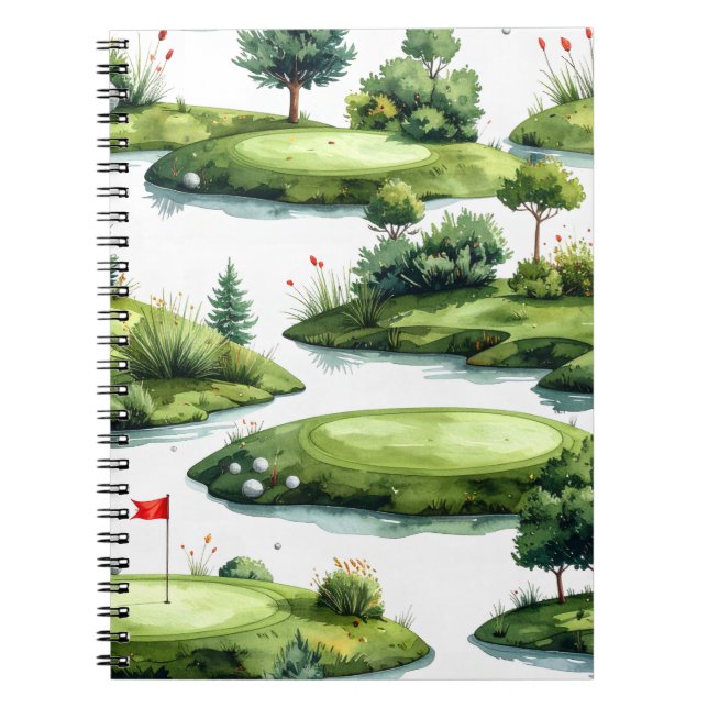 Cuaderno Césped de práctica de golf (Frente)