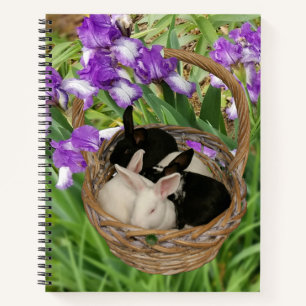 Cuaderno Cesta Adorable de Conejitos Bebés
