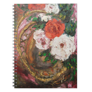Cuaderno Cesta de flores de pintura de Ann Hayes