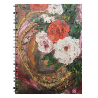 Cuaderno Cesta de flores de pintura de Ann Hayes