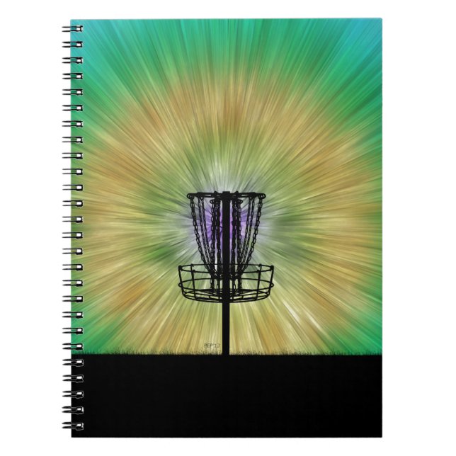 Cuaderno Cesta de golf de disco de tinta (Frente)