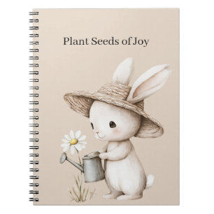 Cuaderno Cesta de Mapache Lindo Flores Semillas de Alegría