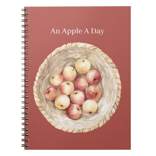 Cuaderno Cesta de Una Manzana al Día (Frente)