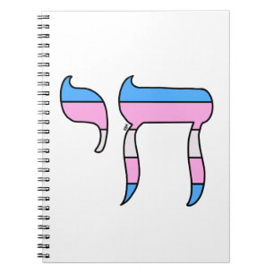 Cuaderno Chai de la bandera del orgullo trans