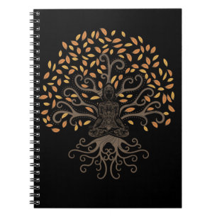 Cuaderno Chakra Árbol espiritual Reiki Yoga Meditación