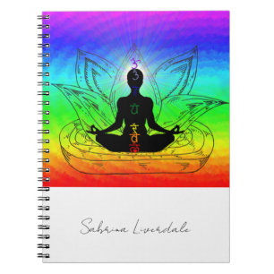 Cuaderno Chakra Balancing Energy Name Cambiar bloc de notas