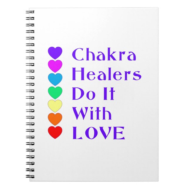 Cuaderno Chakra Healers lo hace con amor (Frente)