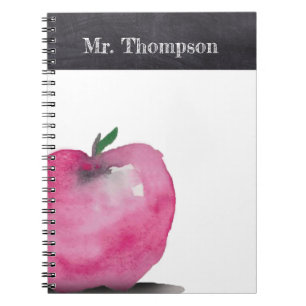 Cuaderno Chalk Personalizado de profesores de Apple con col