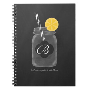 Cuaderno Chalkboard Mason Jar Personalizado Chalk Notebook