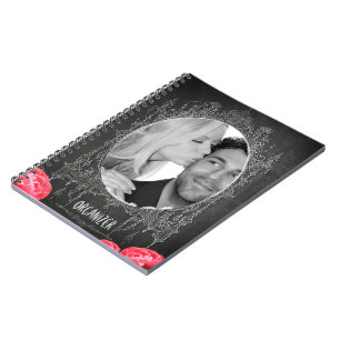 Cuaderno Chalkboard Vintage Floral - portátil Boda