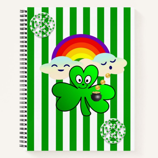 Cuaderno Chambre con el arcoiris de St. Patrick (Anverso)