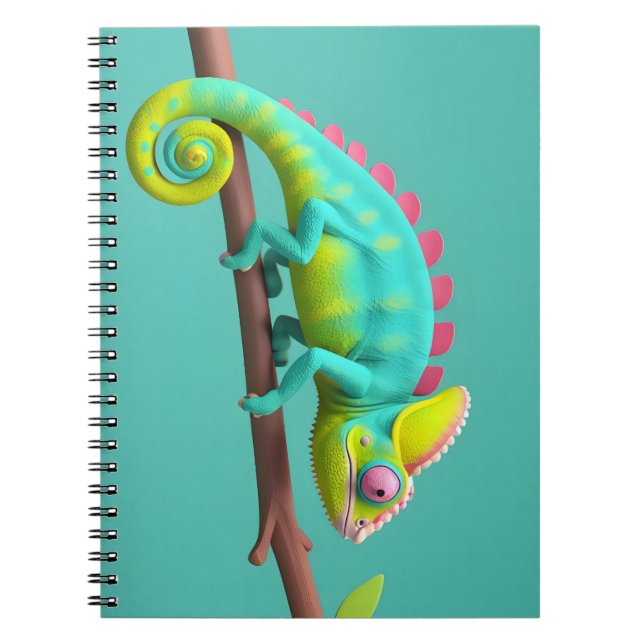 Cuaderno Chameleon, lagarto (Frente)