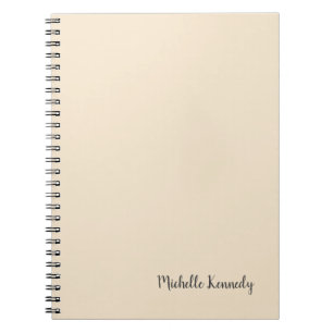 Cuaderno Champán color Minimalista profesional moderno