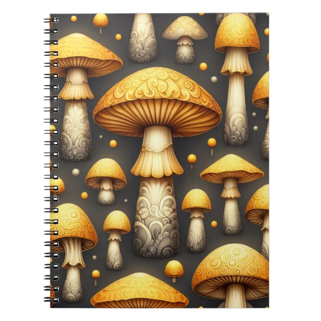 Cuaderno Champiñones Dorados (Frente)