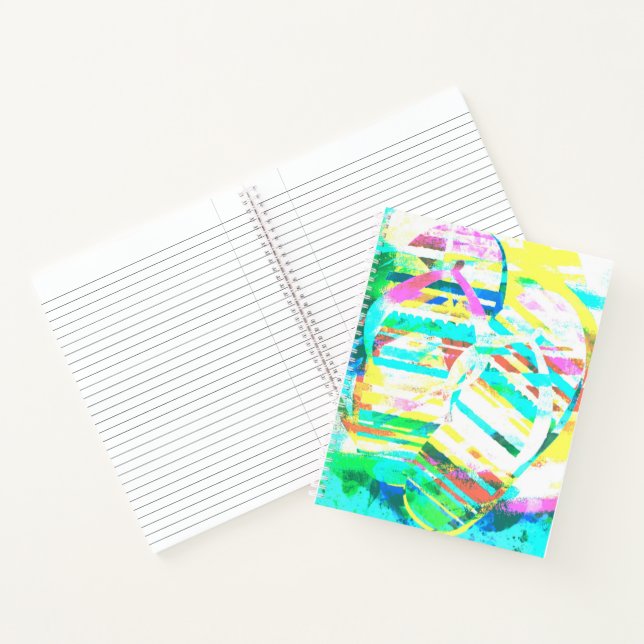 Cuaderno Chanclas abstracto (Interior)