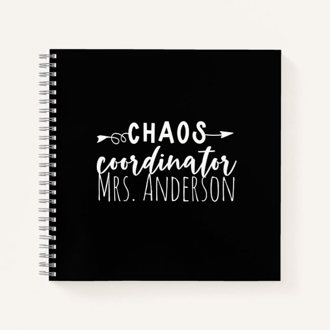 Cuaderno Chaos Coordinador Oficina Coworker Mom (Anverso)