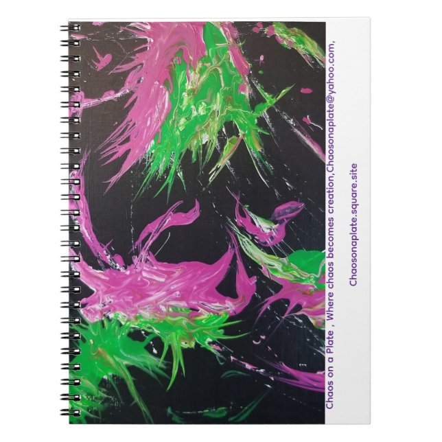 Cuaderno Chaos Neon Blossom Strike Spiral Photo Notebook (Frente)
