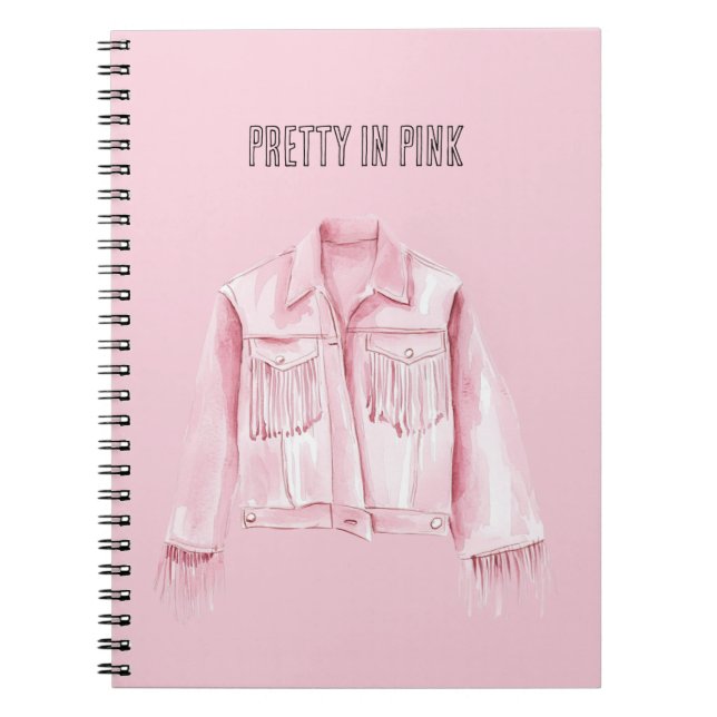 Cuaderno Chaqueta con flecos Pretty in Pink   (Frente)