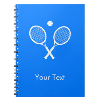 Cuaderno Chaquetas blancas de tenis con azul personalizado