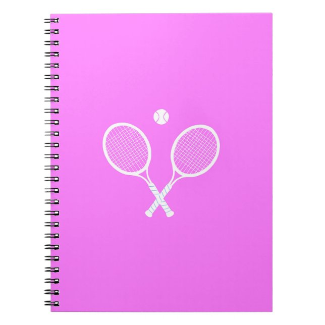 Cuaderno Chaquetas de tenis y rosa Fiesta de bolas (Frente)