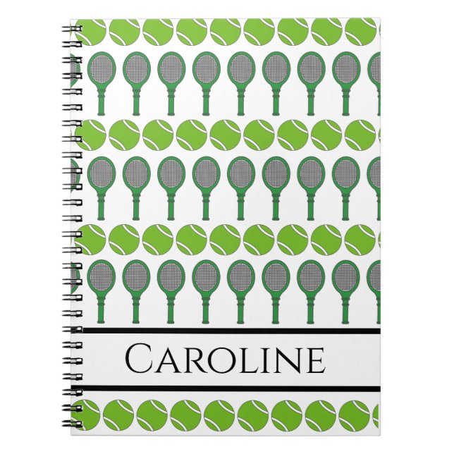 Cuaderno Chaquetas verdes de tenis y ventilador de techo (Frente)