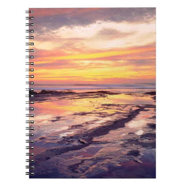 Cuaderno charcas de marea de Sunset Cliffs (Frente)