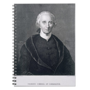 Cuaderno Charles Carroll de Carrollton, grabado por Asher B