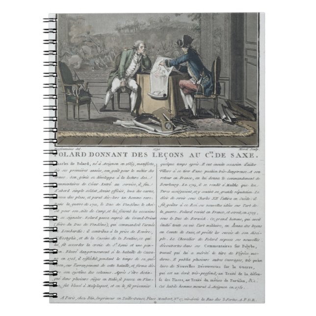 Cuaderno Charles, Chevalier de Folard (1699-1751) da (Frente)