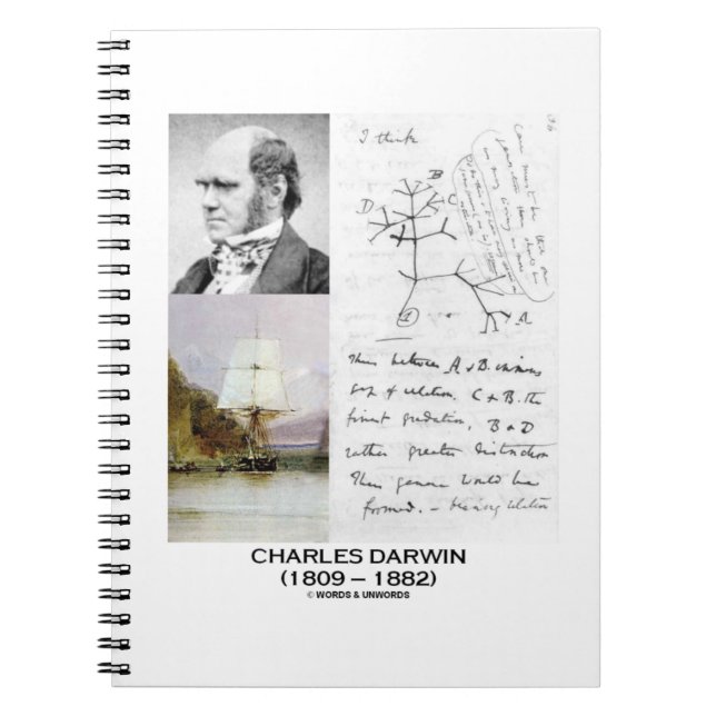 Cuaderno Charles Darwin (Darwin HMS Beagle Phylogenetics) (Frente)