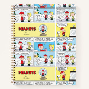 Cuaderno Charlie Brown   Bola de cristal con nieve