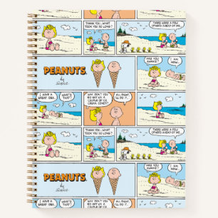 Cuaderno Charlie Brown Y Helados De Sally En La Playa