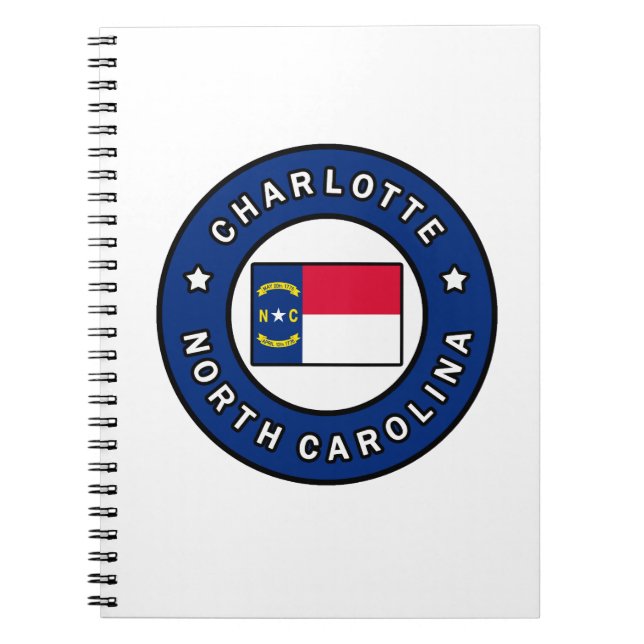 Cuaderno Charlotte Carolina del Norte (Frente)