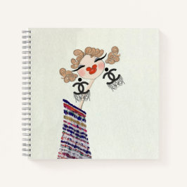 Cuaderno Charlotte es un Ilustracion de moda feliz