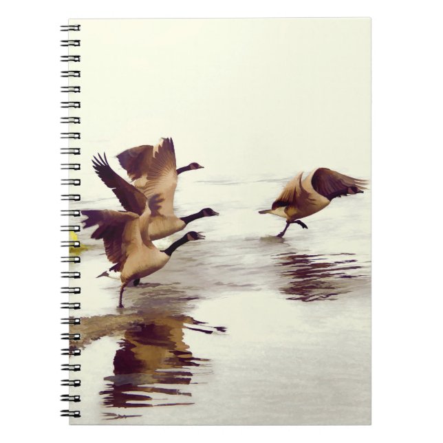 Cuaderno "Chase de oca salvaje" - Geese en funcionamiento (Frente)