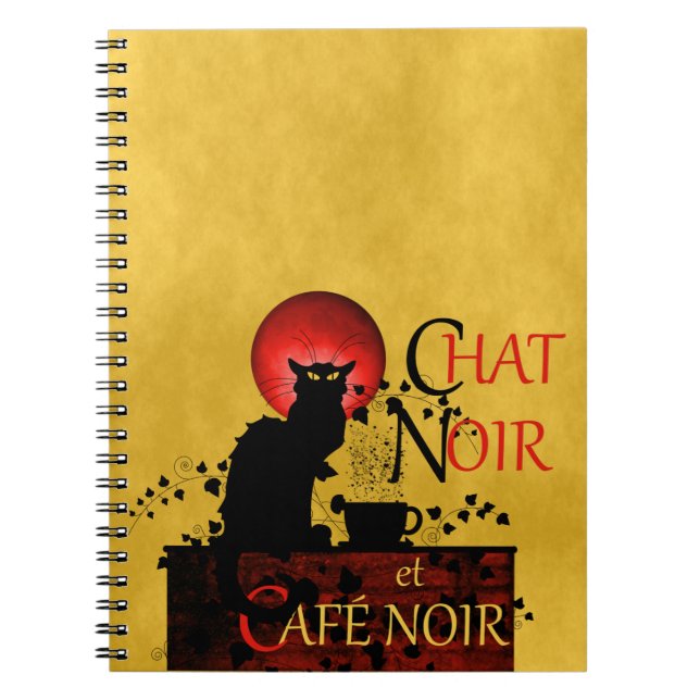Cuaderno Chat Noir y Café Noir (Frente)