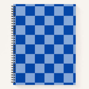 Cuaderno Checkerboard azul cobalto