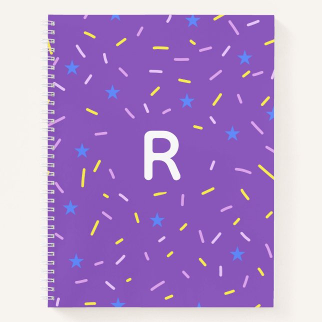 Cuaderno Cheerful Sprinkle Initial Notebook (Anverso)