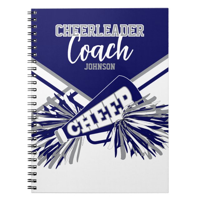 Cuaderno Cheerleader Coach - Navy Blue, Gary & White (Frente)
