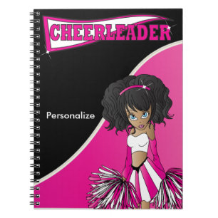 Cuaderno Cheerman   Nombre DIY   Rosa caliente
