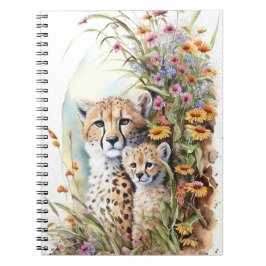 Cuaderno Cheetah Baby and Mom School Office Mobile