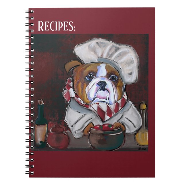 Cuaderno Chef Bulldog (Frente)