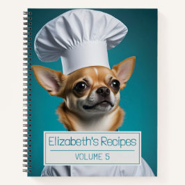 Cuaderno Chef Chihuahua Recipe Book