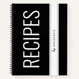 Cuaderno Chef de cocina de recetas personalizado