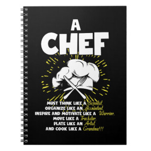 Cuaderno Chef De Instrucción Perfecto Para Cualquier Encar
