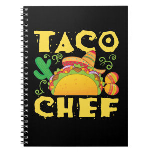 Cuaderno Chef de tacos comida mexicana cocina