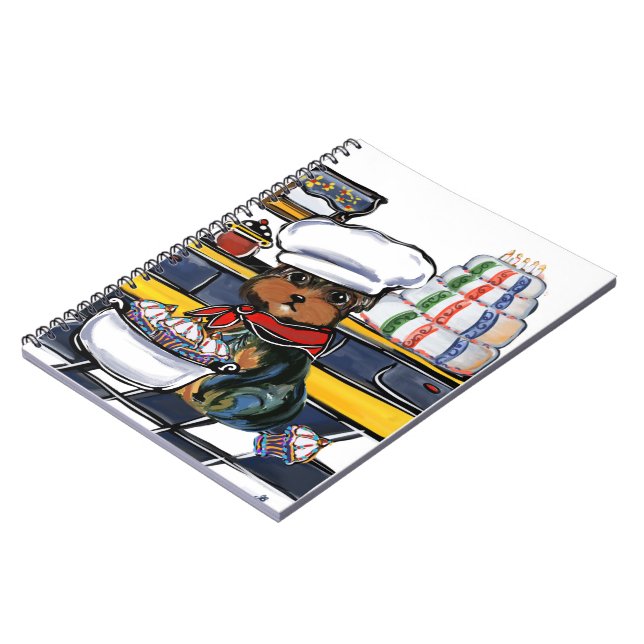 Cuaderno chef de Yorkie Poo (Lado Izquierdo)