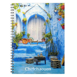 Cuaderno Chefchaouen Ciudad Azul Marruecos Pintura de petró